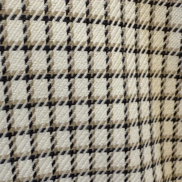 Peter Millar Men's Checkered Twill Shirt - Gray and White - Picture 3 of 7